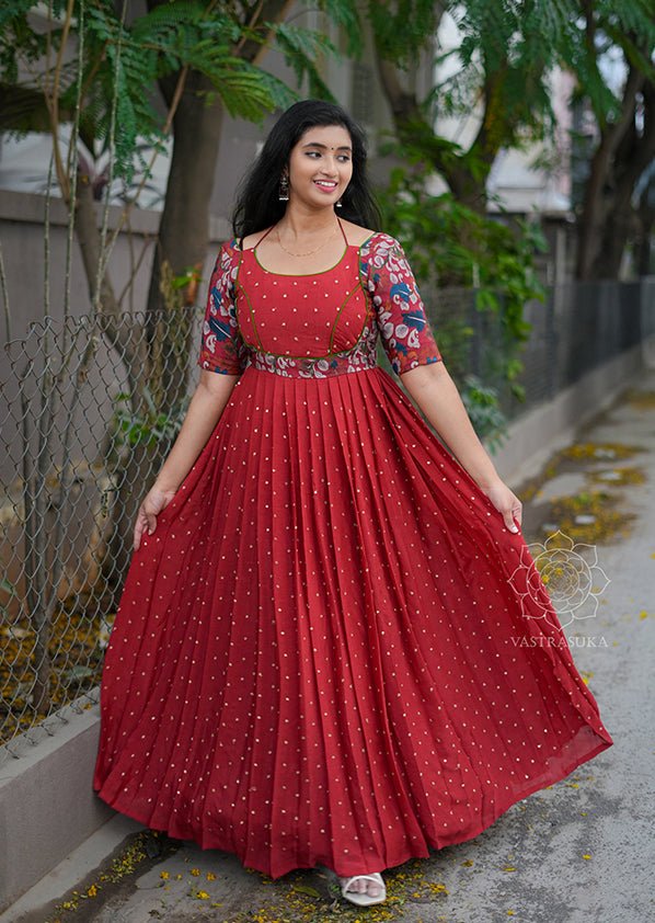 Kalamkari midi gown 
