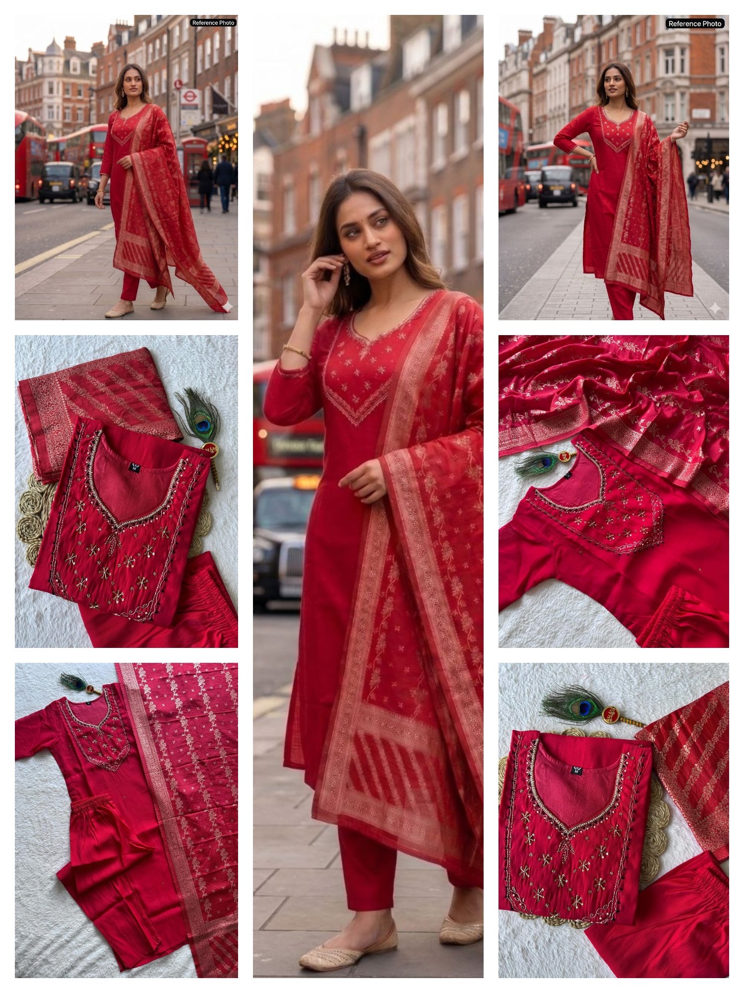 Premium roman silk cotton kurti 