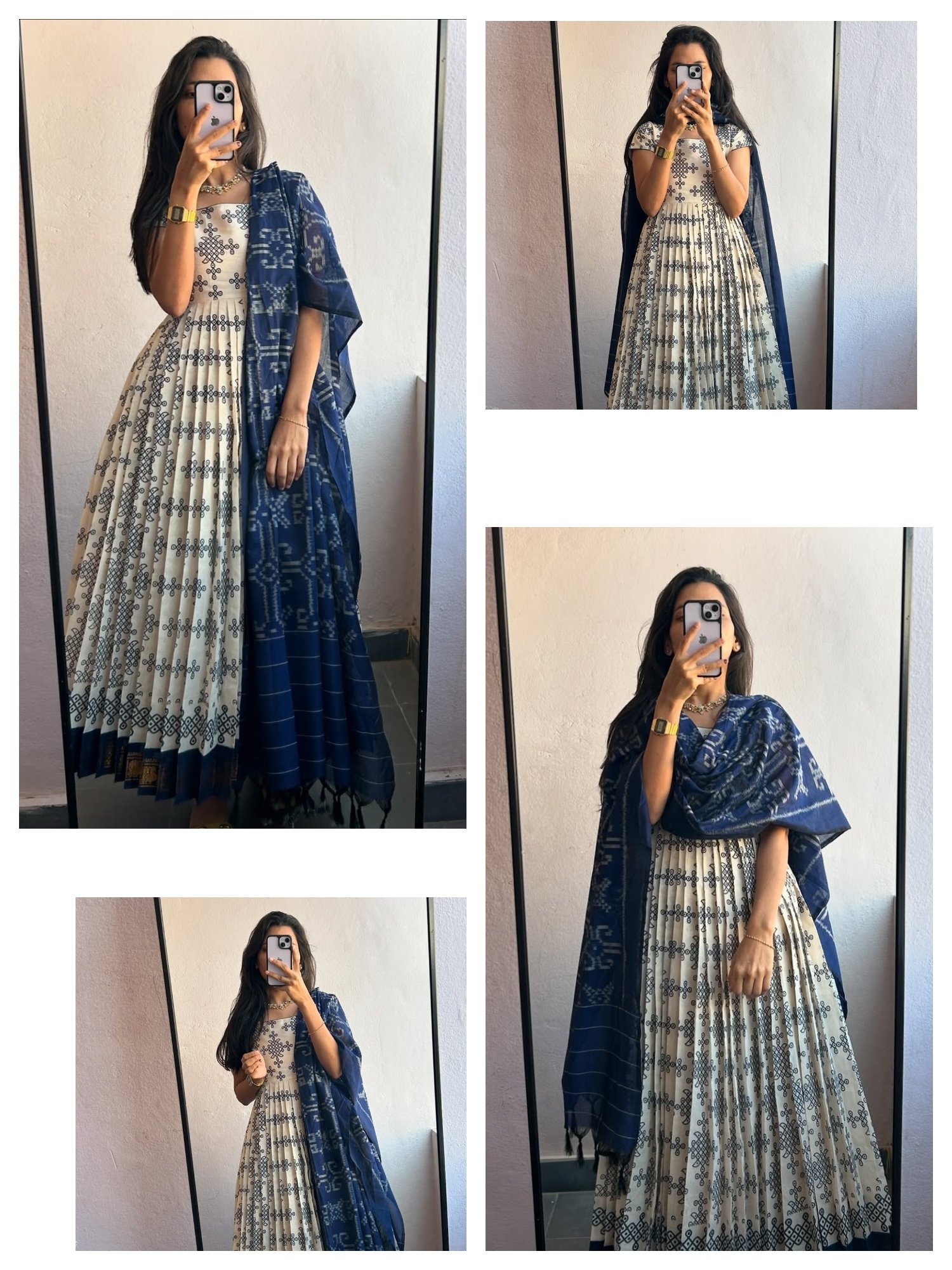 Flared kurta dupatta set